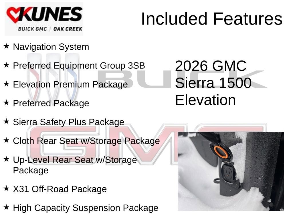 New 2026 GMC Sierra 1500 Elevation Truck