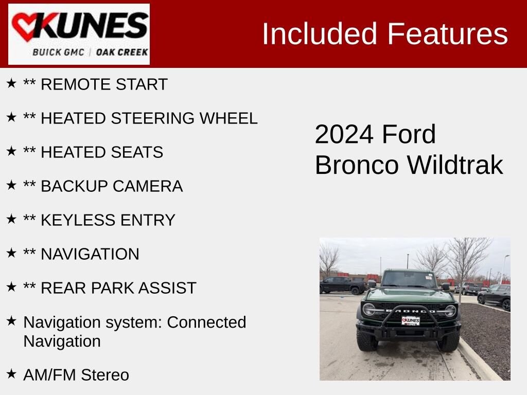 Used 2024 Ford Bronco Wildtrak SUV