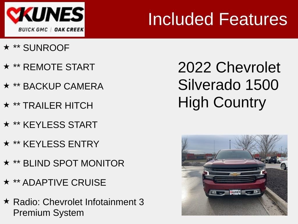 Used 2022 Chevrolet Silverado 1500 LTD High Country Truck Crew Cab