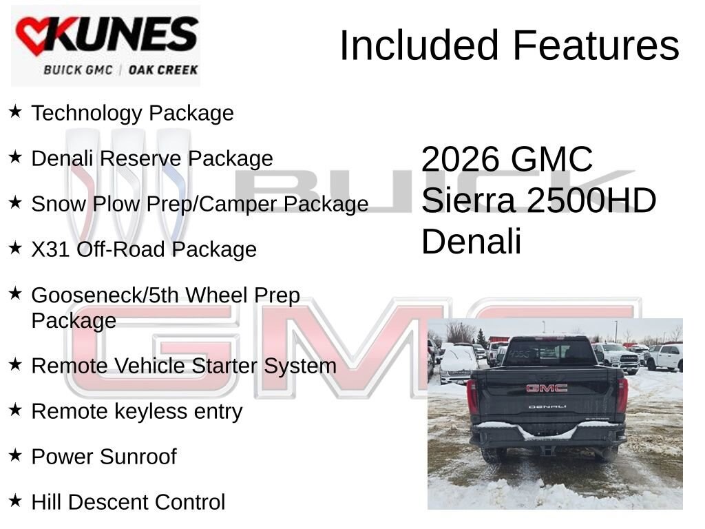 New 2026 GMC Sierra 2500 HD Denali Truck