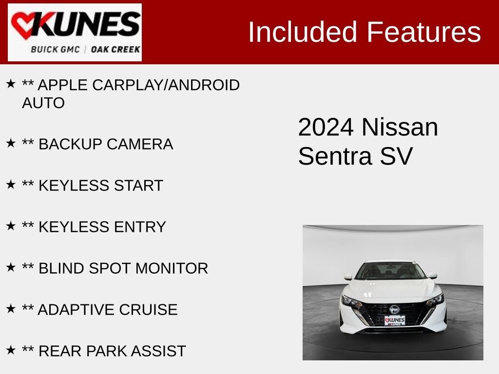 Used 2024 Nissan Sentra SV Sedan