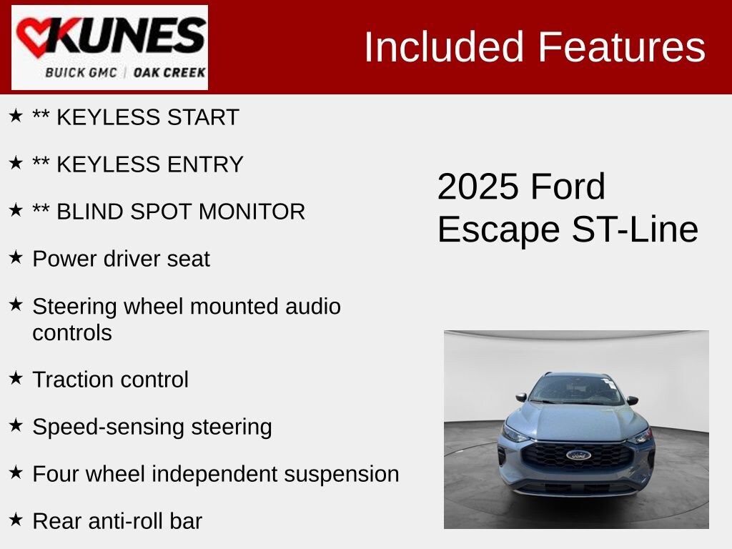 Used 2025 Ford Escape ST-Line SUV