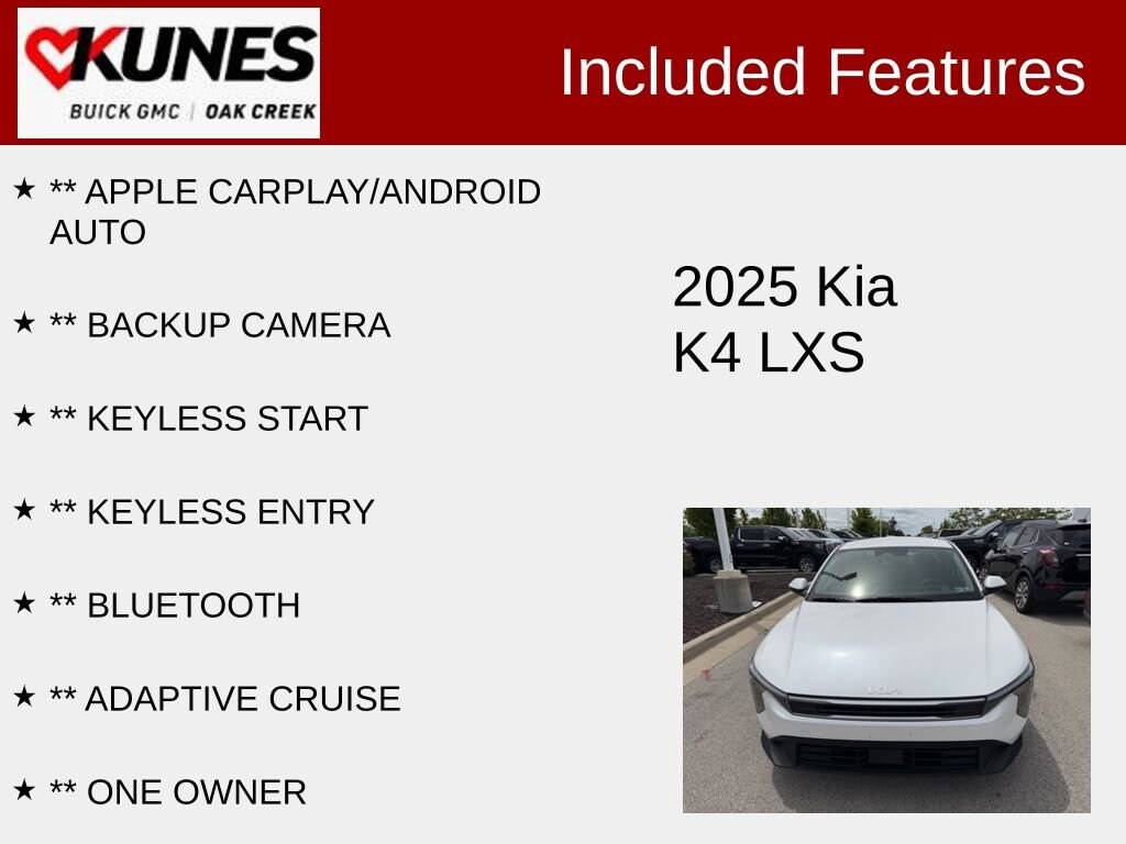 Used 2025 Kia K4 LXS Sedan