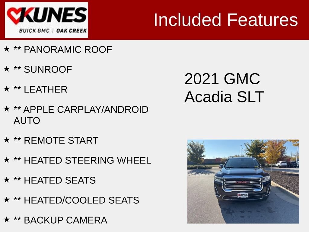 Used 2021 GMC Acadia SLT SUV