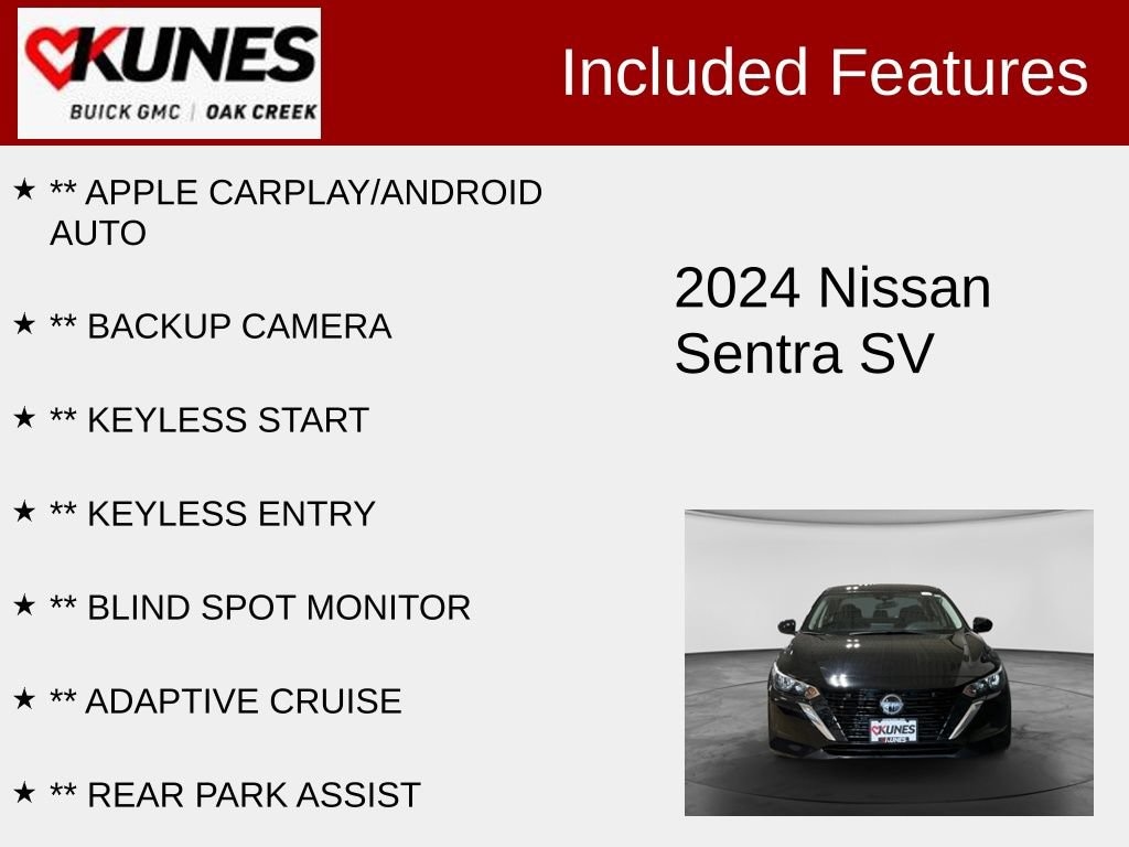 Used 2024 Nissan Sentra SV Sedan