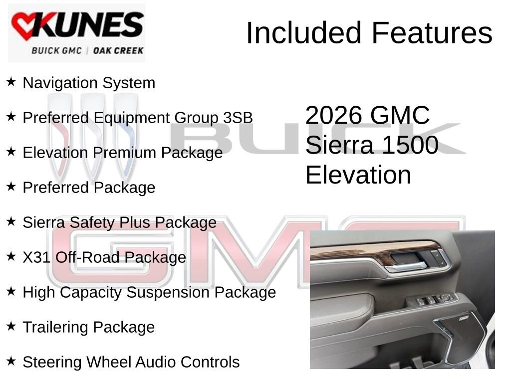 New 2026 GMC Sierra 1500 Elevation Truck