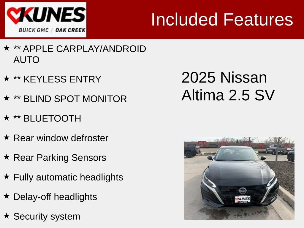 Used 2025 Nissan Altima SV Sedan