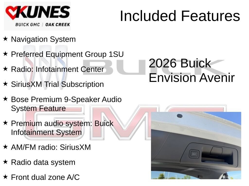 New 2026 Buick Envision Avenir SUV