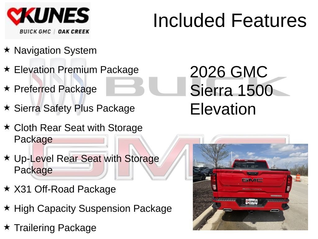 New 2026 GMC Sierra 1500 Elevation Truck