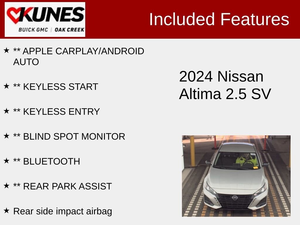 Used 2024 Nissan Altima 2.5 SV Sedan