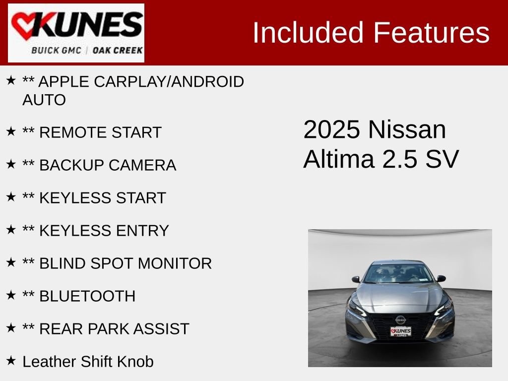 Used 2025 Nissan Altima SV Sedan