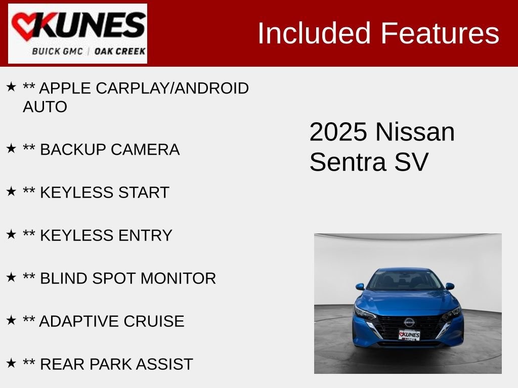 Used 2025 Nissan Sentra SV Sedan