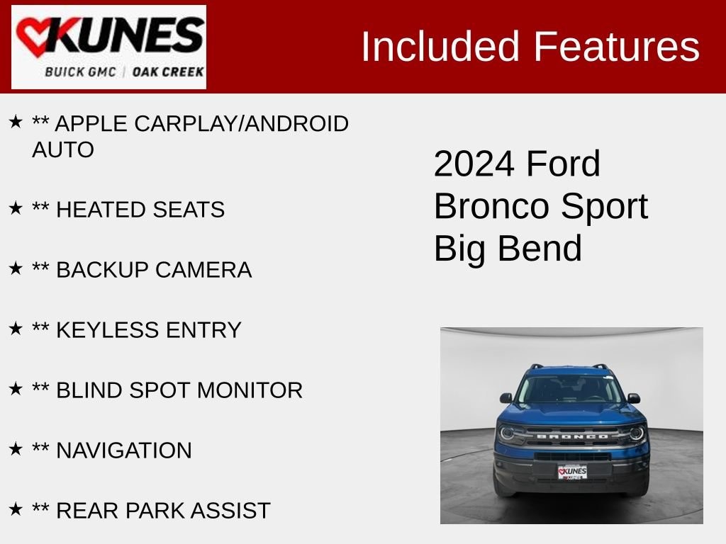 Used 2024 Ford Bronco Sport Big Bend SUV
