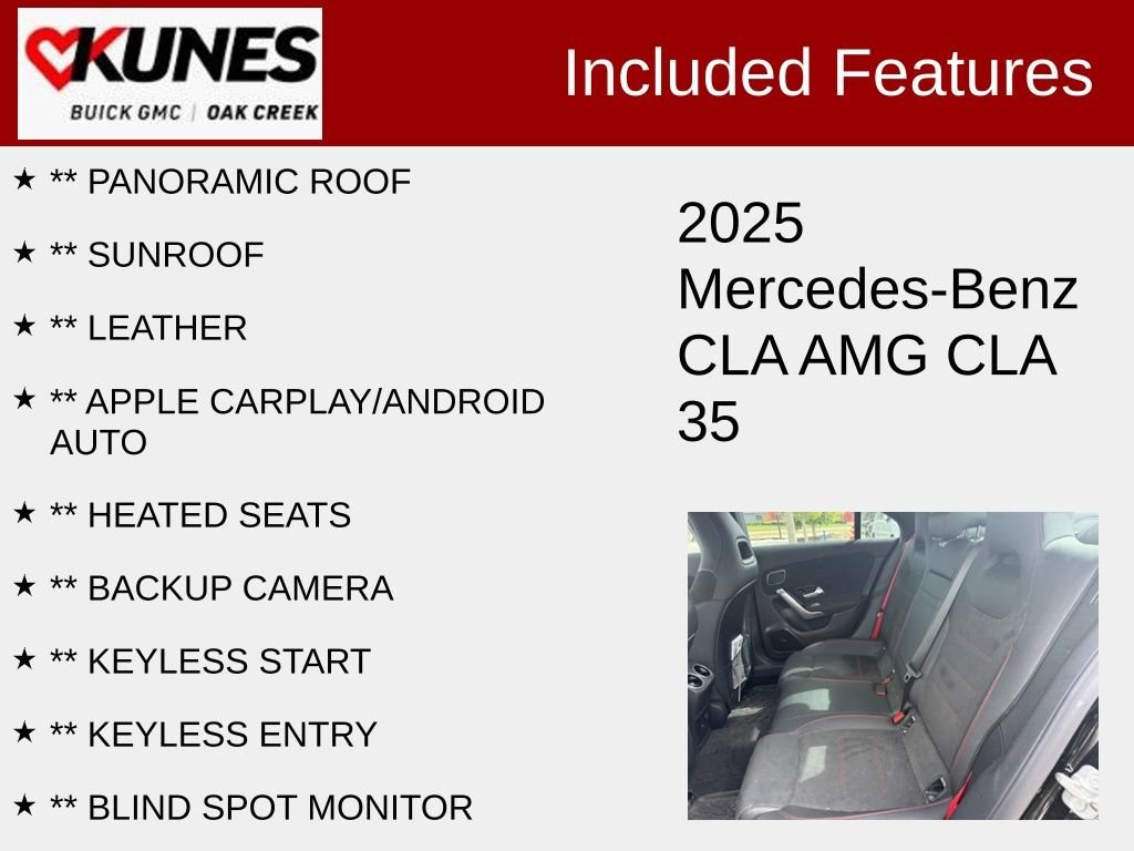 Used 2025 Mercedes-Benz AMG CLA 35 4MATIC Sedan