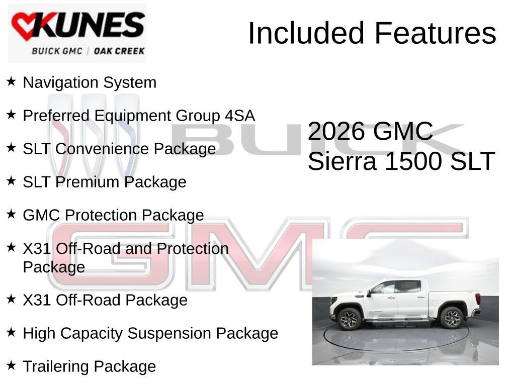 New 2026 GMC Sierra 1500 SLT Truck