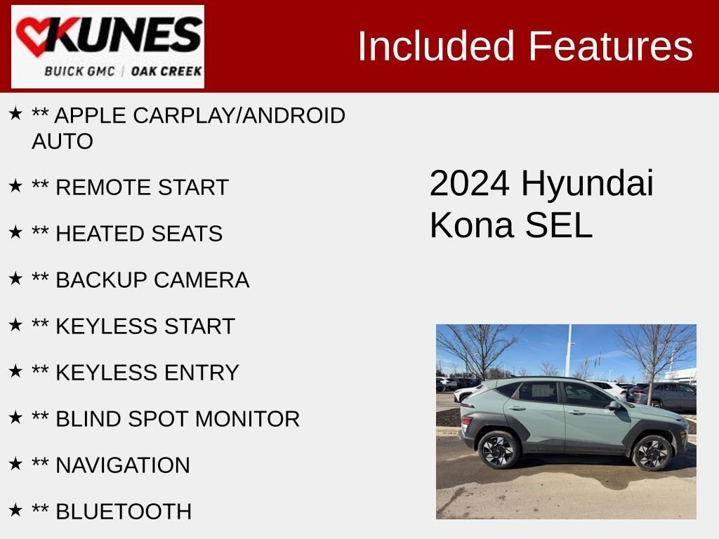 Used 2024 Hyundai Kona SEL SUV