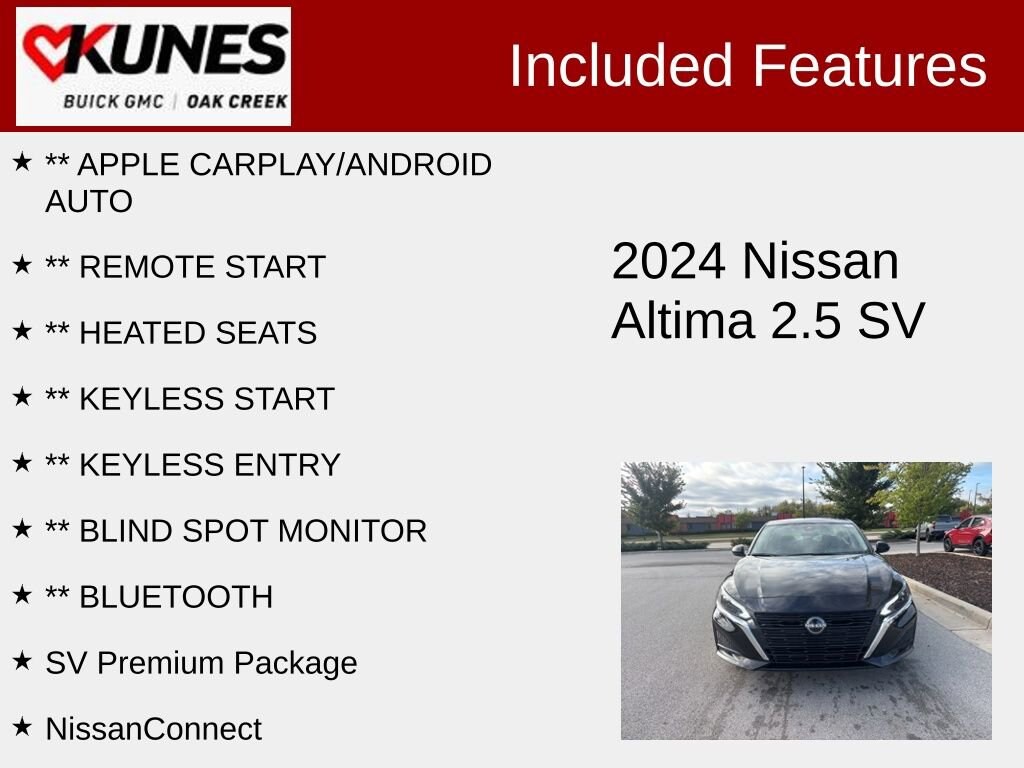 Used 2024 Nissan Altima 2.5 SV Sedan