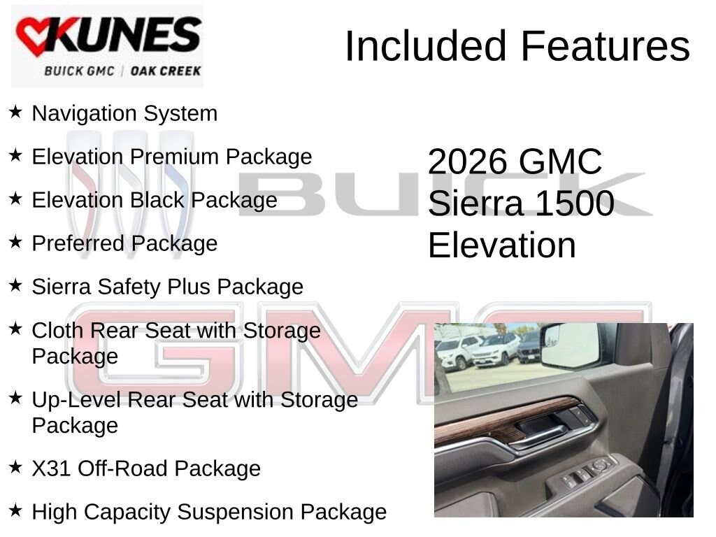 New 2026 GMC Sierra 1500 Elevation Truck