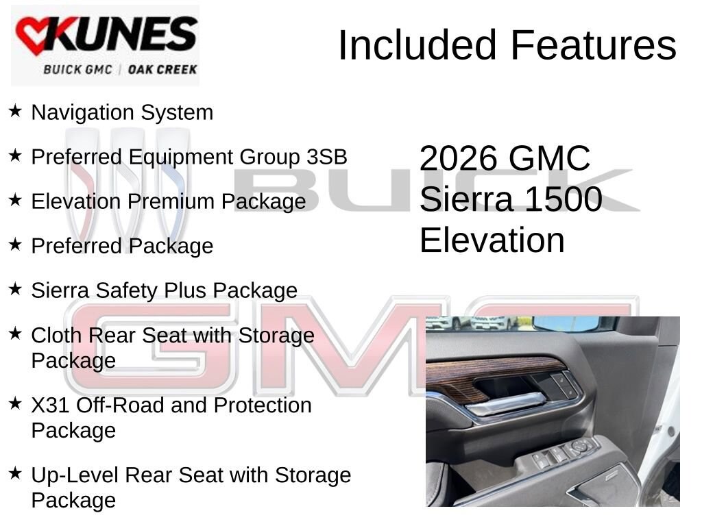 New 2026 GMC Sierra 1500 Elevation Truck