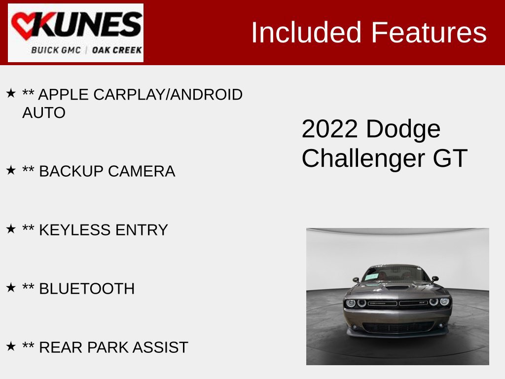 Used 2022 Dodge Challenger GT Coupe