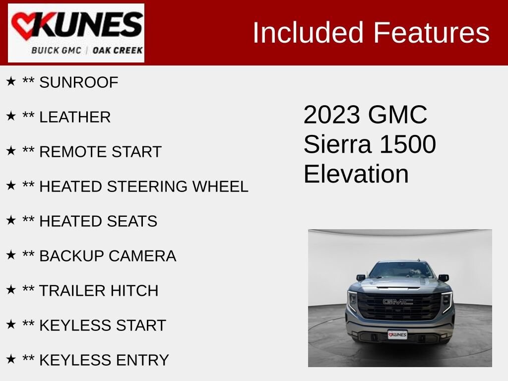 Used 2023 GMC Sierra 1500 Elevation w/3SB Truck Crew Cab