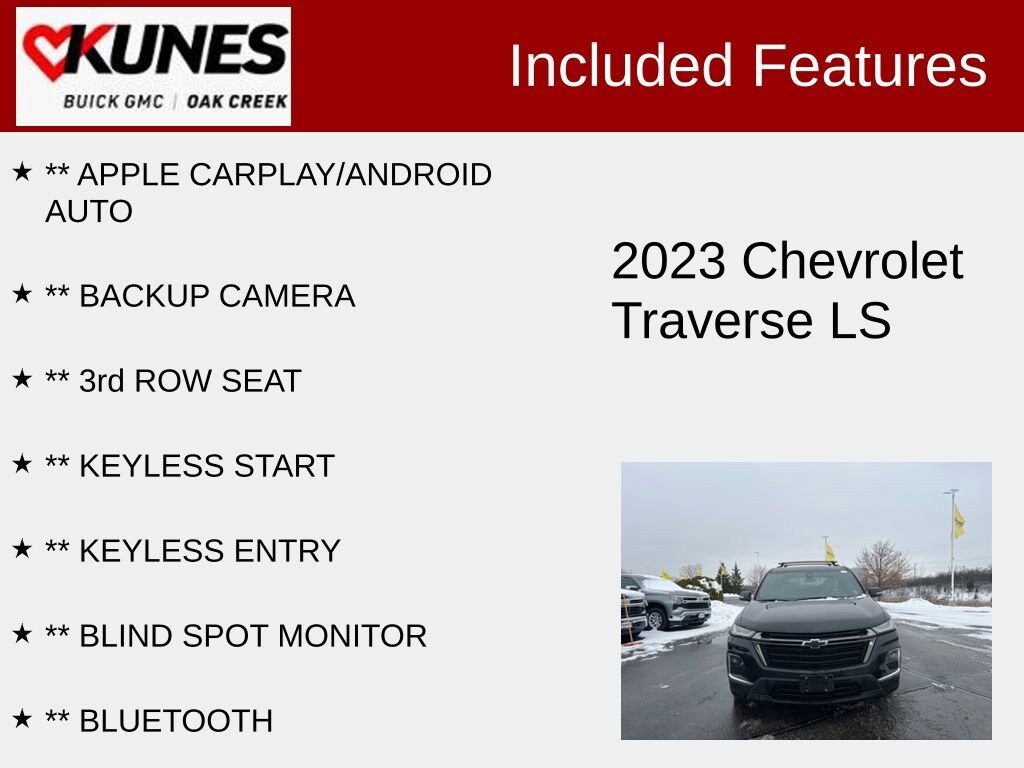 Used 2023 Chevrolet Traverse LS w/1LS SUV