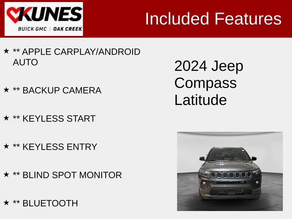 Used 2024 Jeep Compass Latitude SUV