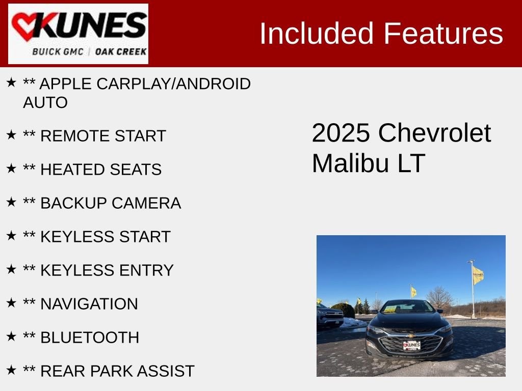 Used 2025 Chevrolet Malibu 1LT Sedan