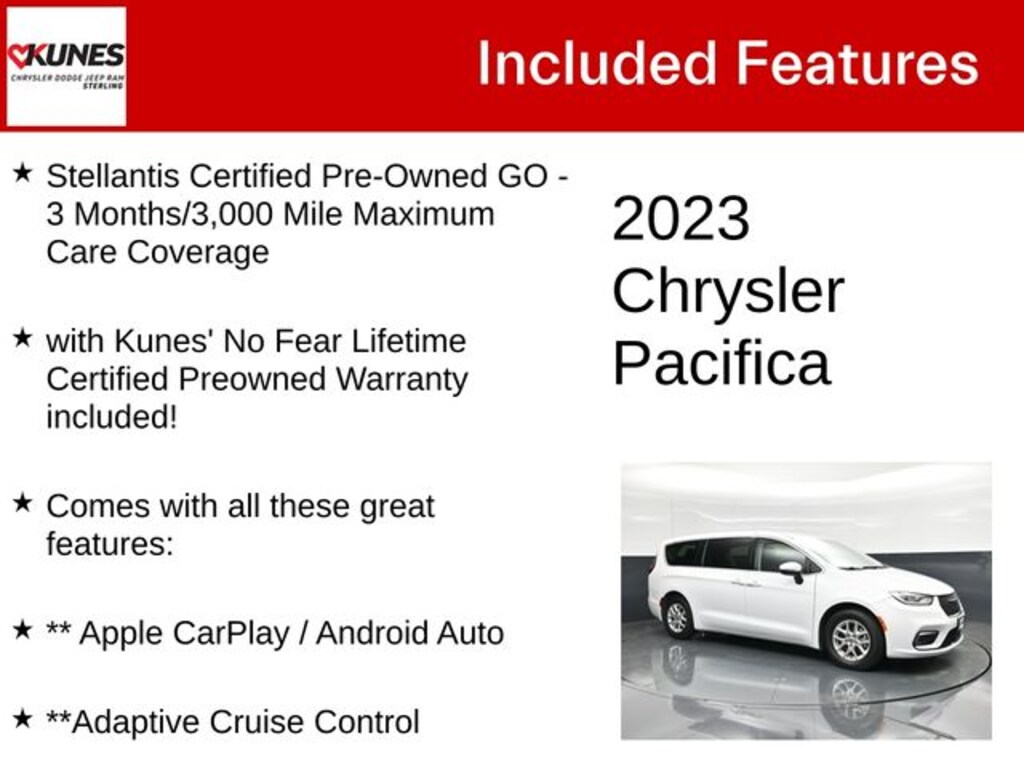 Certified 2023 Chrysler Pacifica Touring L Minivan/Van
