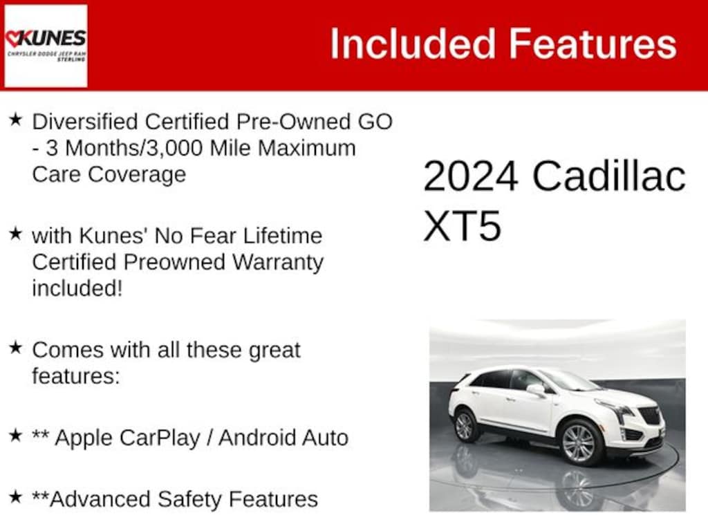 Certified 2024 Cadillac XT5 Premium Luxury SUV