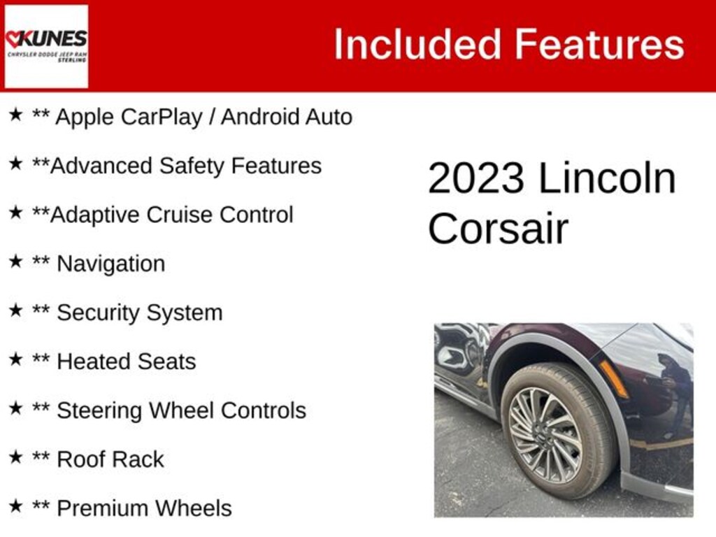 Used 2023 Lincoln Corsair Reserve SUV