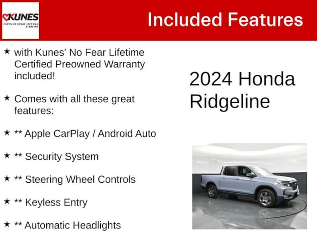 Used 2024 Honda Ridgeline TrailSport Truck