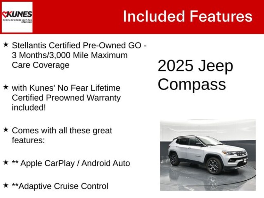 Certified 2025 Jeep Compass Limited SUV