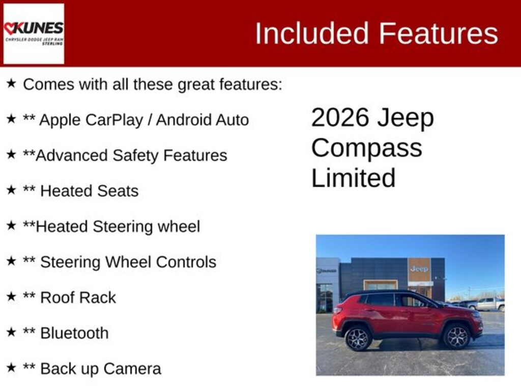 New 2026 Jeep Compass Limited Sport Utility