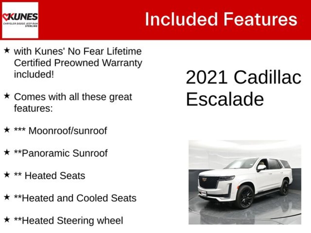 Used 2021 Cadillac Escalade Premium Luxury SUV