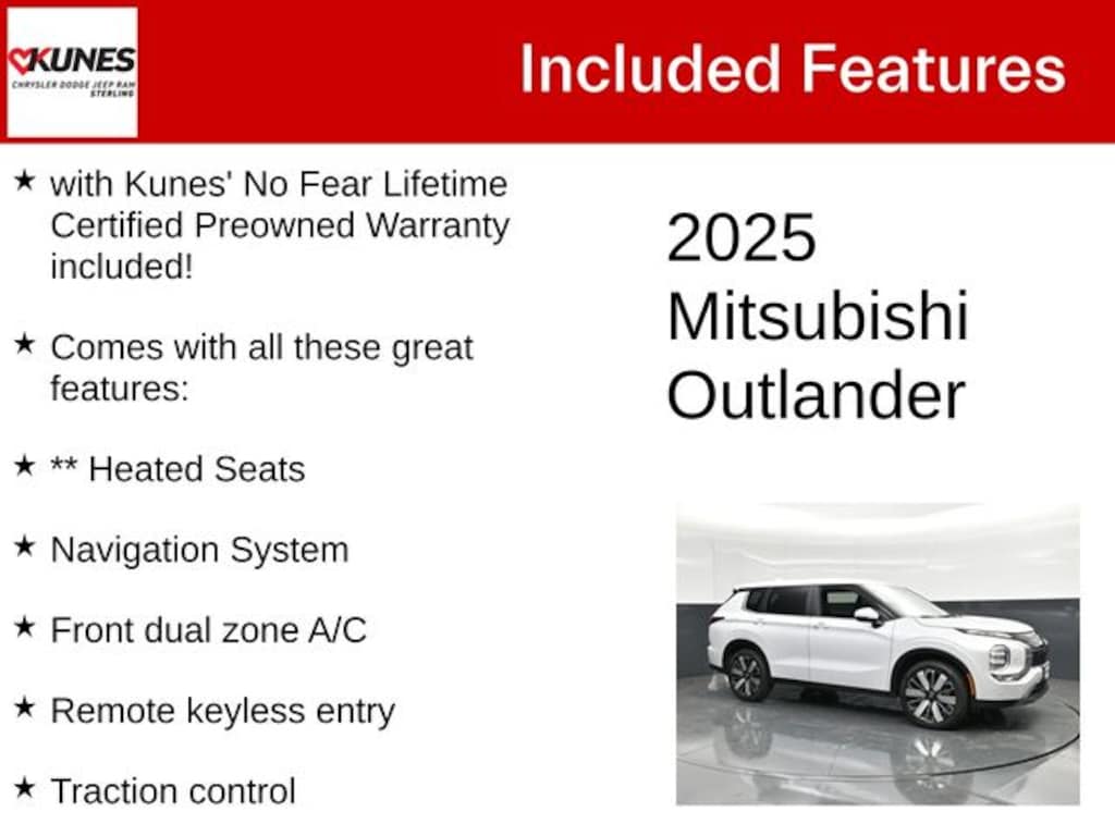 Used 2025 Mitsubishi Outlander SE SUV