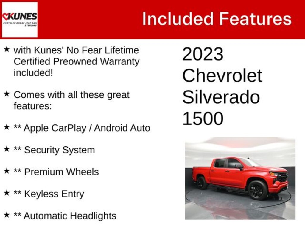 Used 2023 Chevrolet Silverado 1500 Custom Truck