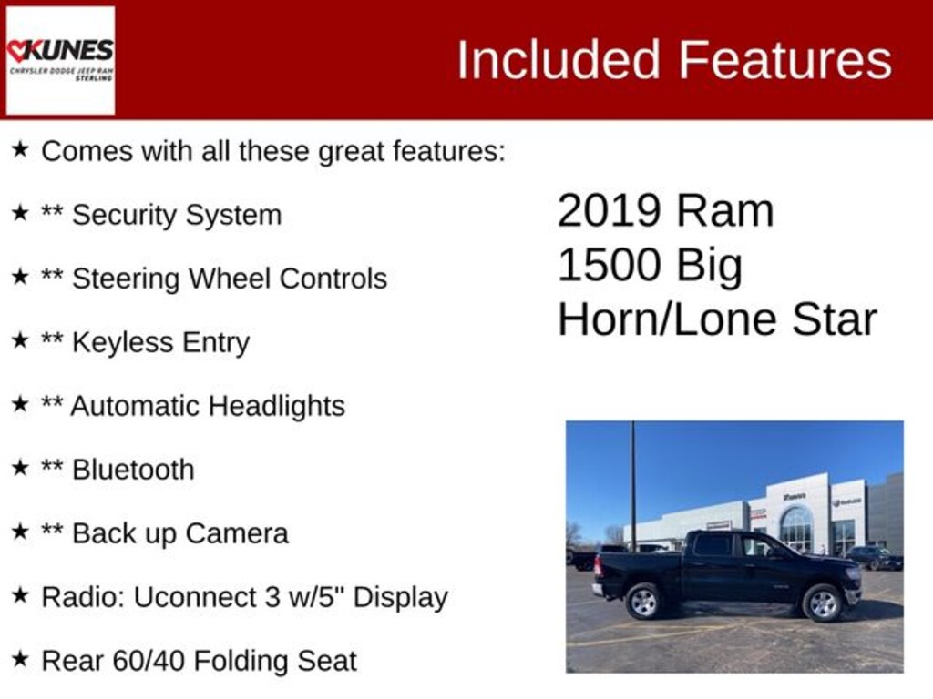 Used 2019 Ram 1500 Big Horn/Lone Star Truck