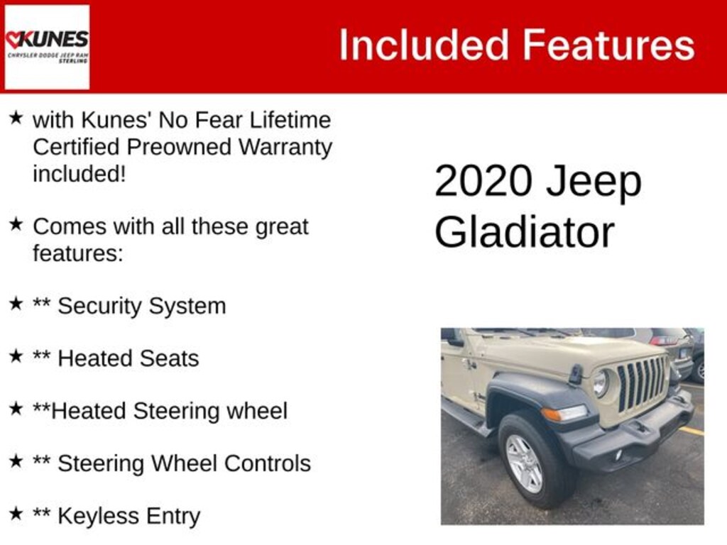 Used 2020 Jeep Gladiator Sport Truck