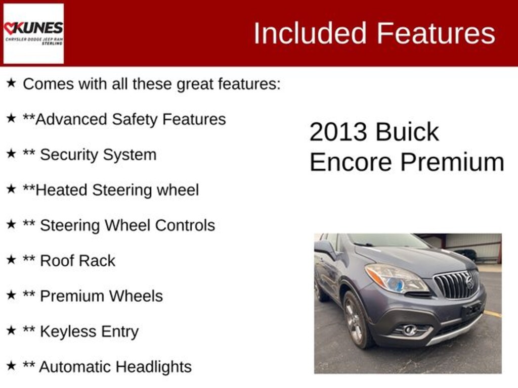 Used 2013 Buick Encore Premium SUV