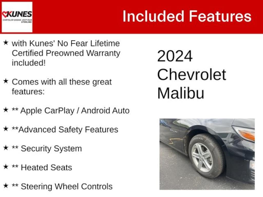 Used 2024 Chevrolet Malibu LT 1LT Sedan