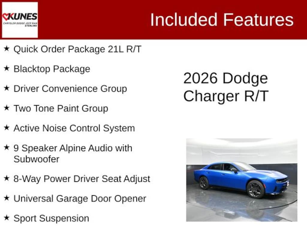 New 2026 Dodge Charger R/T Sedan