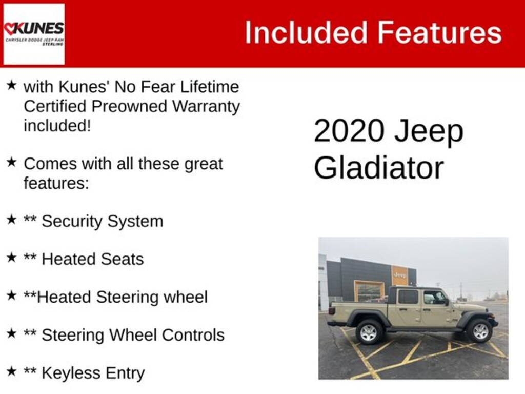 Used 2020 Jeep Gladiator Sport Truck