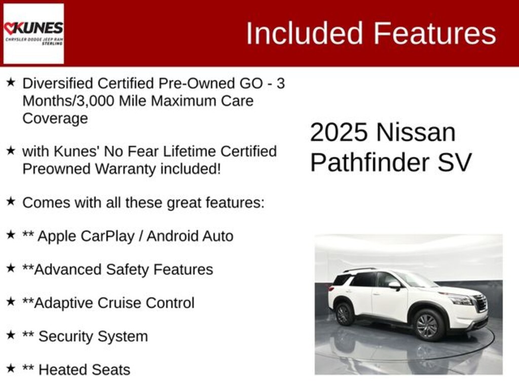 Certified 2025 Nissan Pathfinder SV SUV