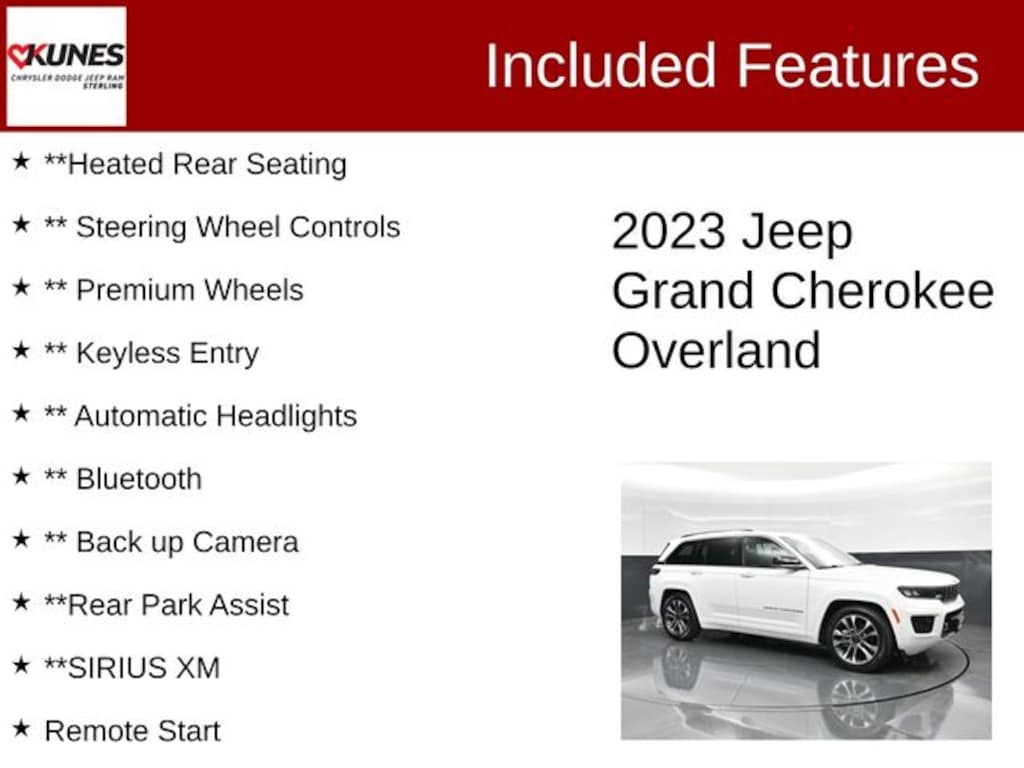 Used 2023 Jeep Grand Cherokee Overland SUV