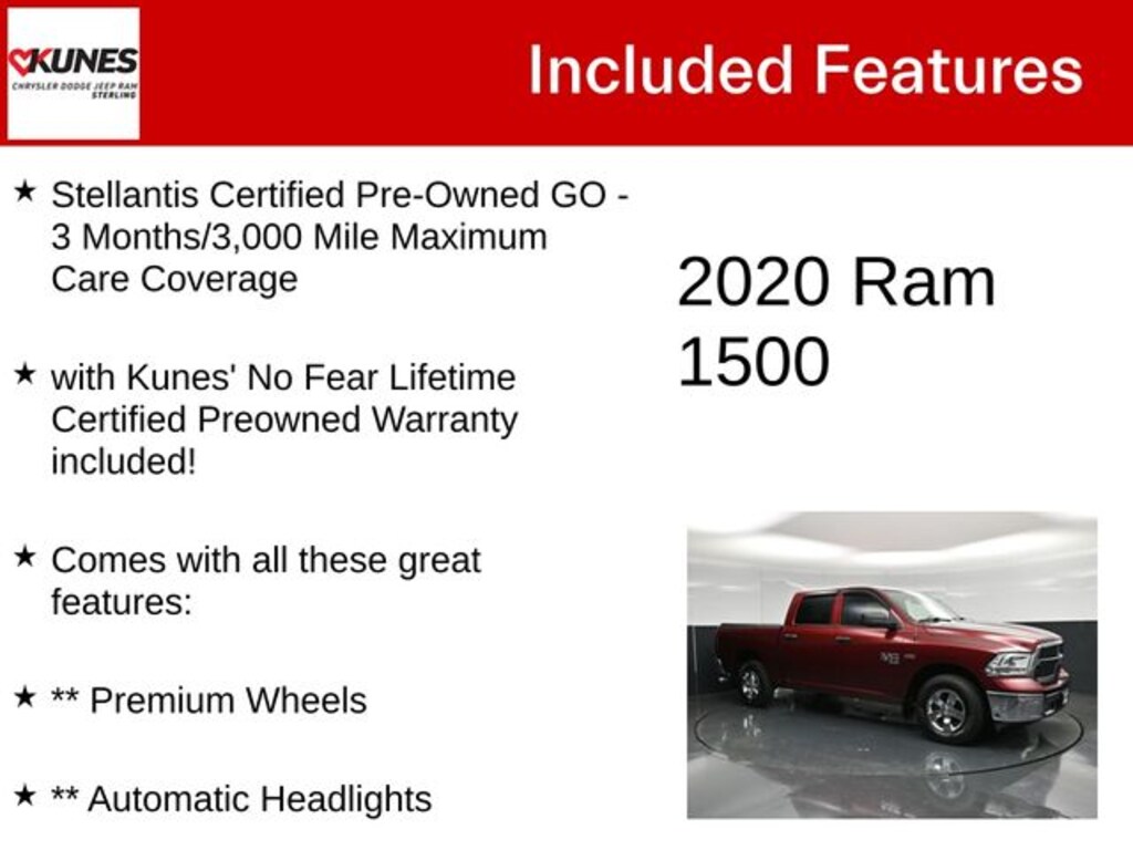 Certified 2020 Ram 1500 Classic Tradesman Truck