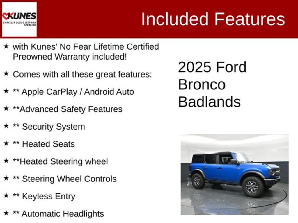 Used 2025 Ford Bronco Badlands SUV