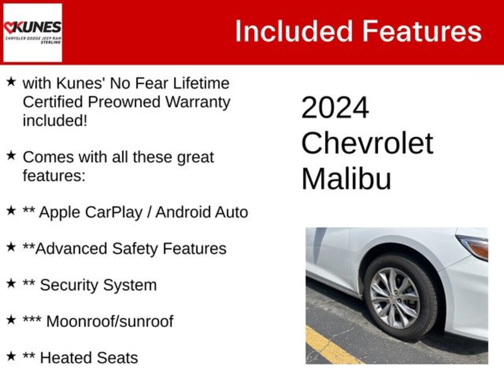 Used 2024 Chevrolet Malibu LT 1LT Sedan