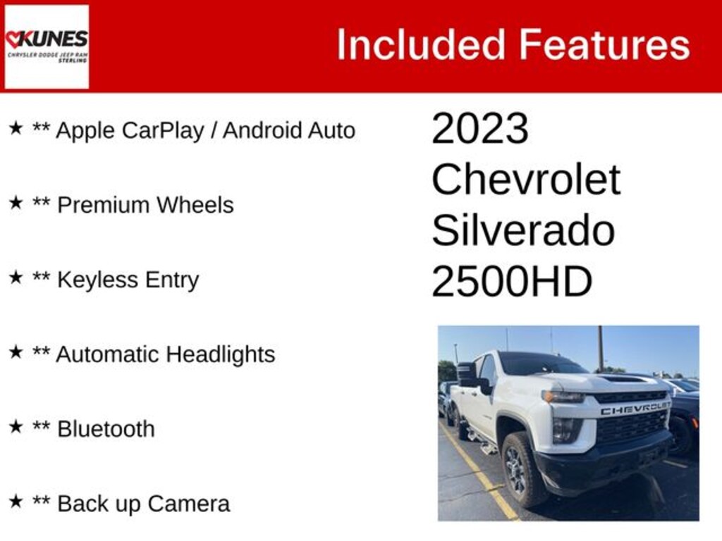 Used 2023 Chevrolet Silverado 2500HD Custom Truck