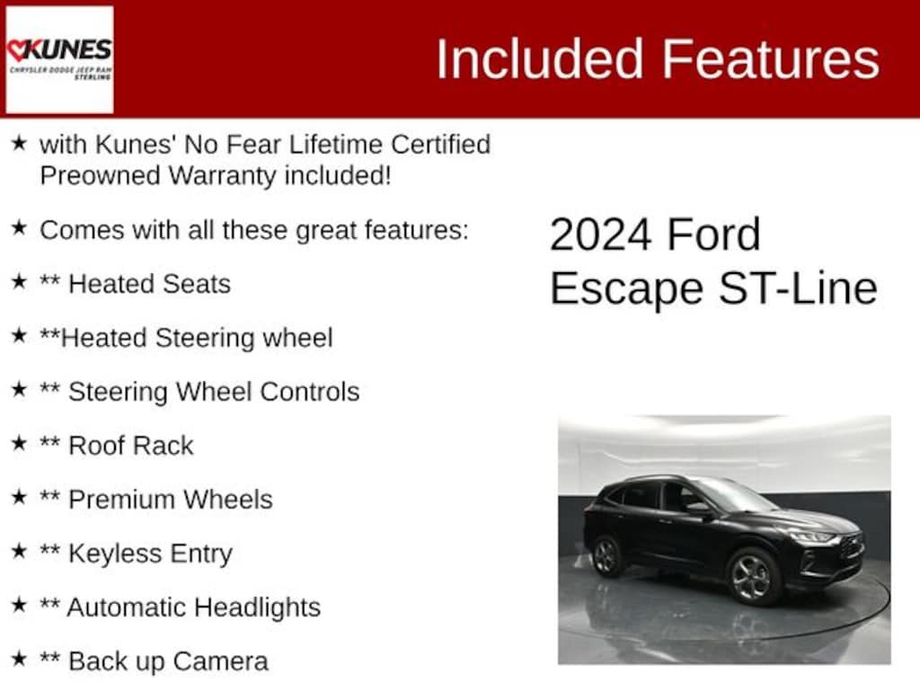 Used 2024 Ford Escape ST-Line SUV